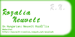 rozalia neuvelt business card